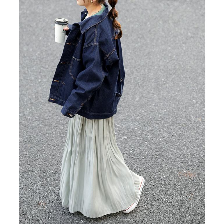 HUG.U Gジャン レディース デニム オーバーサイズ アウター