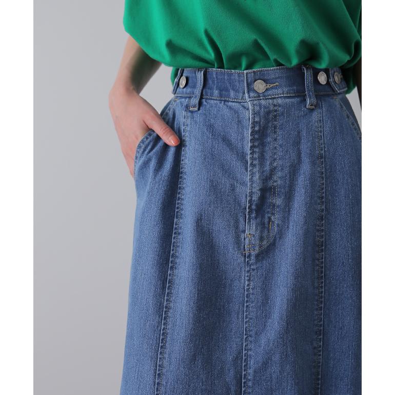 スカート デニム マーメイドスカート ロング マーメイド ロングスカート ミモレ きれいめ デニムスカート | HUG.U | 11