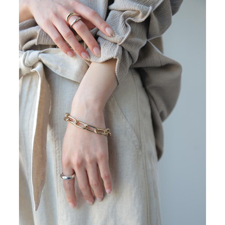 ブレスレット レディース チェーン アクセサリー ゴールド シルバー バングル シンプル アクセ | HUG.U | 12