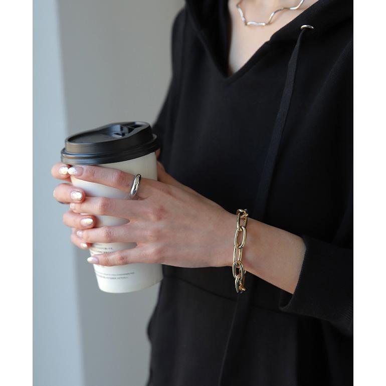 ブレスレット レディース チェーン アクセサリー ゴールド シルバー バングル シンプル アクセ | HUG.U | 06