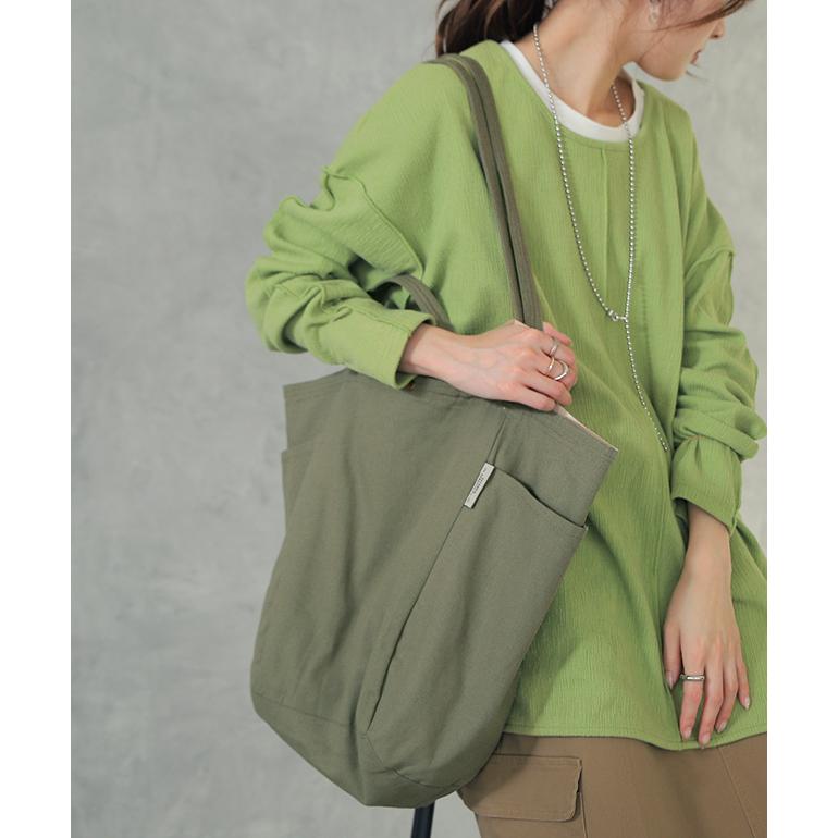 トートバッグ キャンバス レディース エコバッグ 大容量 バッグ 綿 おしゃれ 母の日 | HUG.U | 06