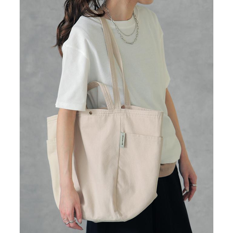 トートバッグ キャンバス レディース エコバッグ 大容量 バッグ 綿 おしゃれ 母の日 | HUG.U | 08