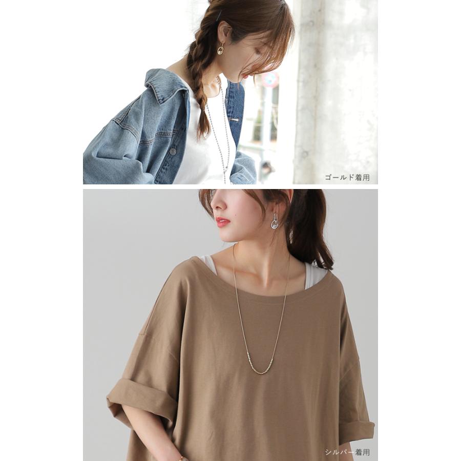 パール ピアス 変形 ドロップ メール便  ねじり アクセサリー アクセ シルバーピアス | HUG.U | 07