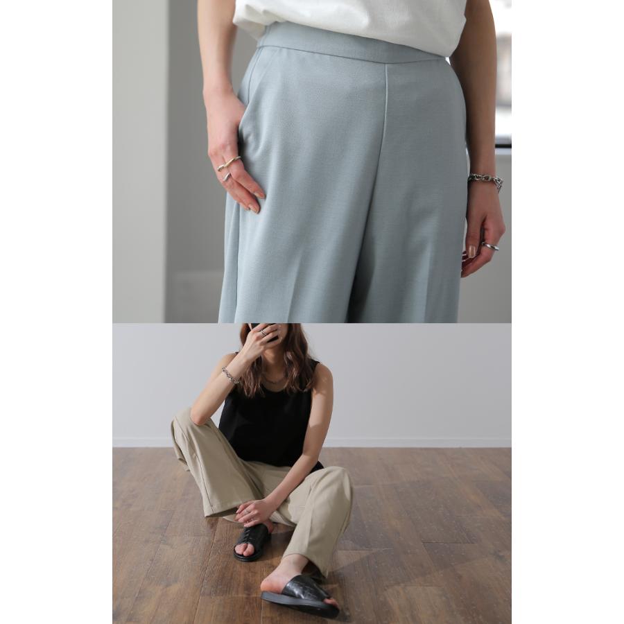 パンツ レディース テーパードパンツ ストレートパンツ ボトムス ゆったり カラーパンツ ゴム きれいめ ロング | HUG.U | 17