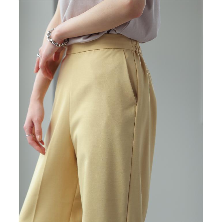 パンツ レディース テーパードパンツ ストレートパンツ ボトムス ゆったり カラーパンツ ゴム きれいめ ロング | HUG.U | 09