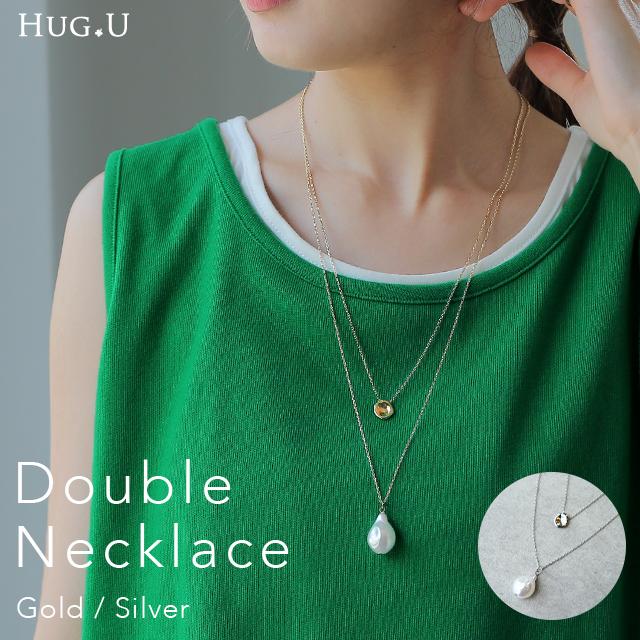 HUG.U ネックレス レディース チェーン パール ロング ロング HUG.U ネックレス レディース チェーン パール ロング ロング