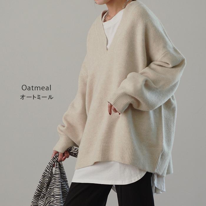 モヘア　ベージュ Vネックセーター 楽天市場】モヘア ベージュ vネック（素材（生地・毛糸）ニット