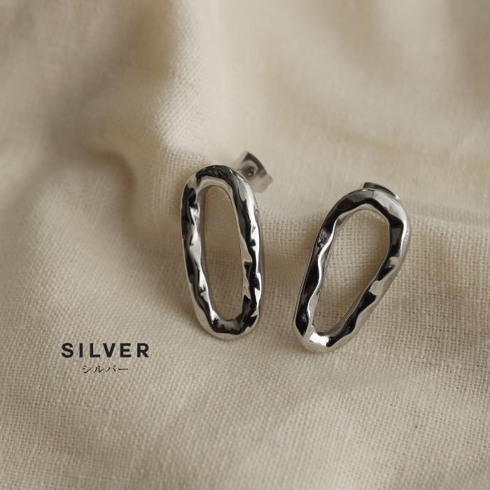 ピアス レディース 金属アレルギー対応 サージカルステンレス ゴールド シルバー 錆びにくい おしゃれ ウェーブ アクセサリー | HUG.U | 11