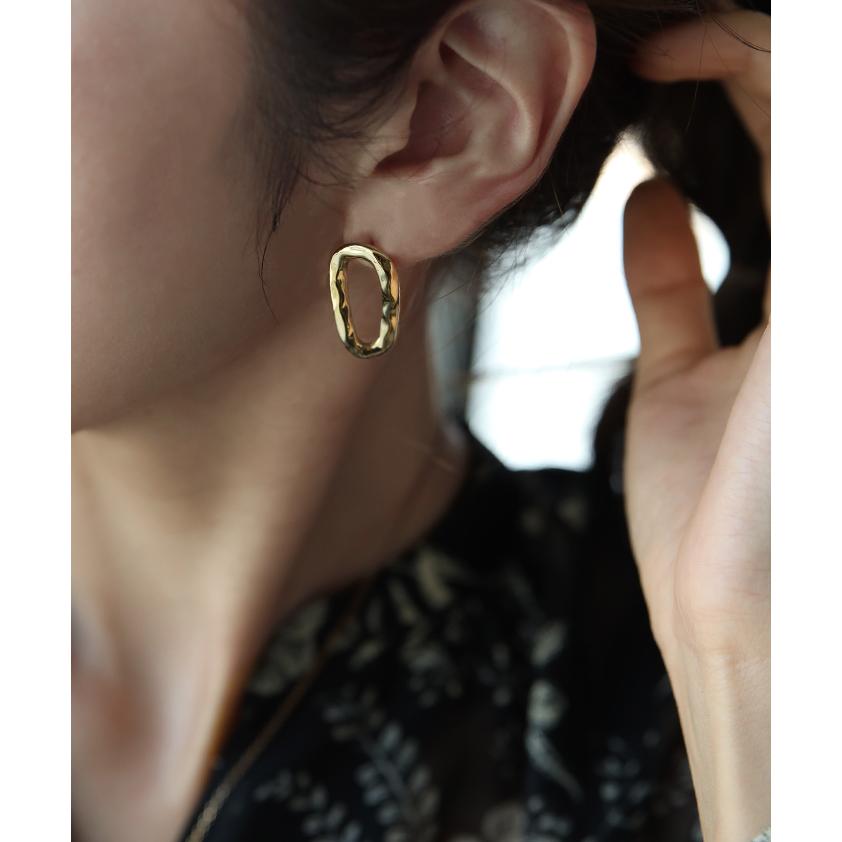 ピアス レディース 金属アレルギー対応 サージカルステンレス ゴールド シルバー 錆びにくい おしゃれ ウェーブ アクセサリー | HUG.U | 07