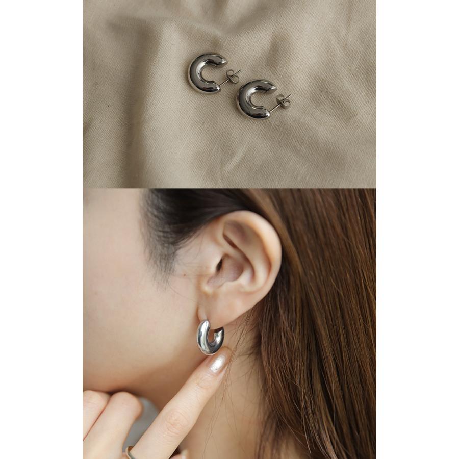 ピアス レディース 金属アレルギー対応 サージカルステンレス シルバー ゴールド フープピアス アクセサリー おしゃれ | HUG.U | 14