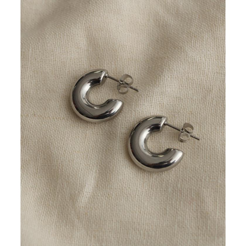 ピアス レディース 金属アレルギー対応 サージカルステンレス シルバー ゴールド フープピアス アクセサリー おしゃれ | HUG.U | 03