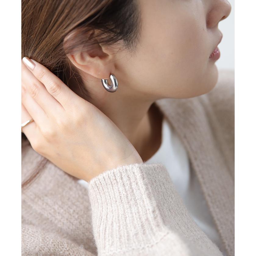 ピアス レディース 金属アレルギー対応 サージカルステンレス シルバー ゴールド フープピアス アクセサリー おしゃれ | HUG.U | 04
