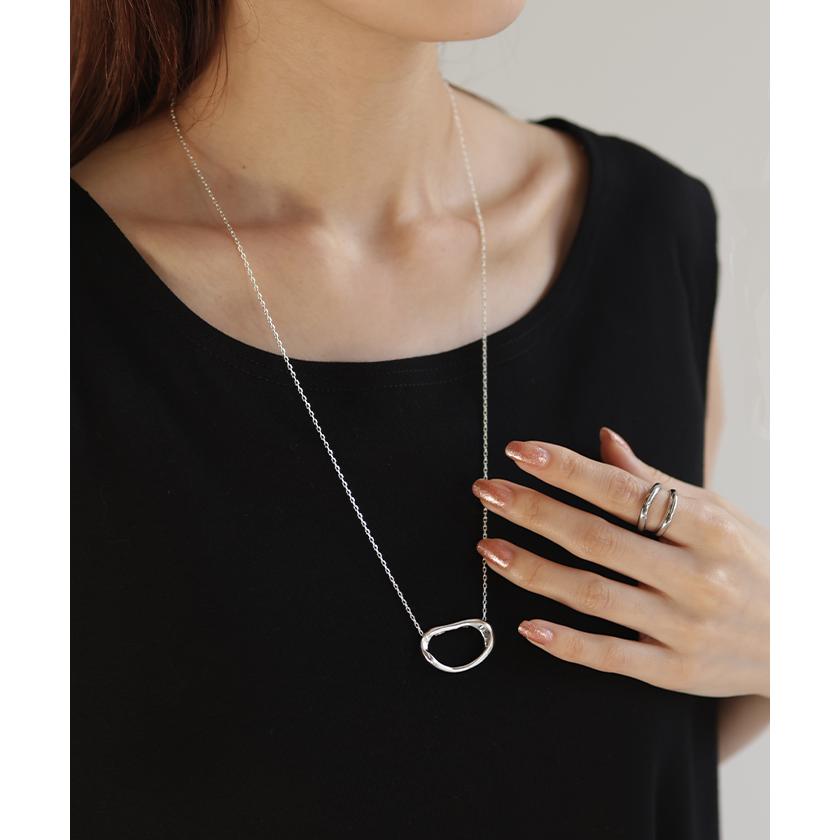 ネックレス レディース ロング アクセサリー チェーン モチーフ シルバー ゴールド ニュアンス 長め アクセ | HUG.U | 06