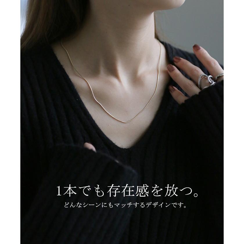 ネックレス レディース 重ね付け チェーン 2連 ロング ダブル シルバー ゴールド アクセサリー アクセ | HUG.U | 12