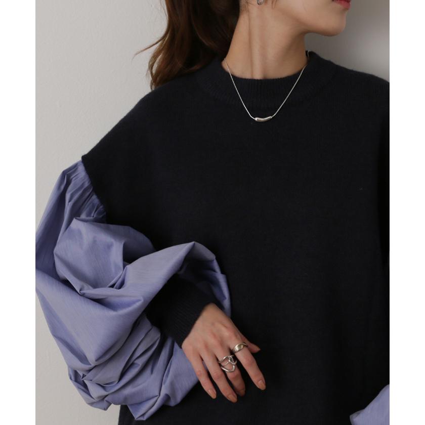 ネックレス レディース 重ね付け チェーン 2連 ロング ダブル シルバー ゴールド アクセサリー アクセ | HUG.U | 03