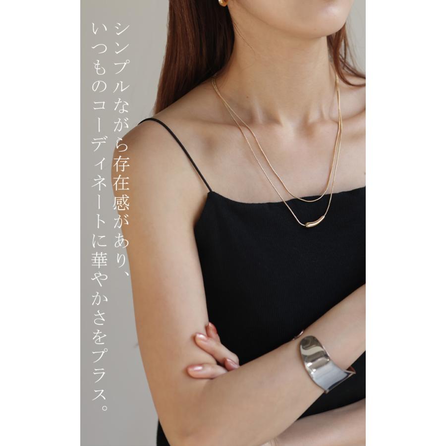 HUG.U ネックレス レディース 重ね付け チェーン 2連 ロング HUG.U ネックレス レディース 重ね付け チェーン 2連 ロング