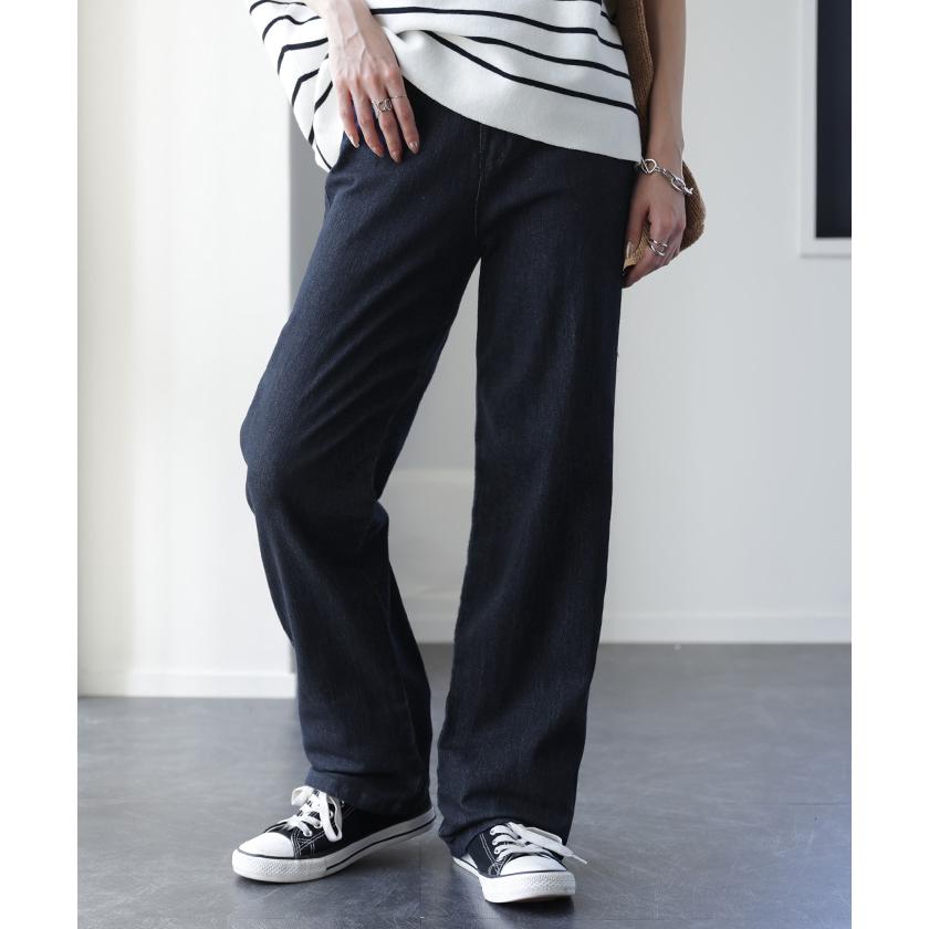 デニム レディース 接触冷感 パンツ UVカット 速乾 ストレート ストレッチ ひんやり スキニー ボトムス 春 夏 | HUG.U | 07