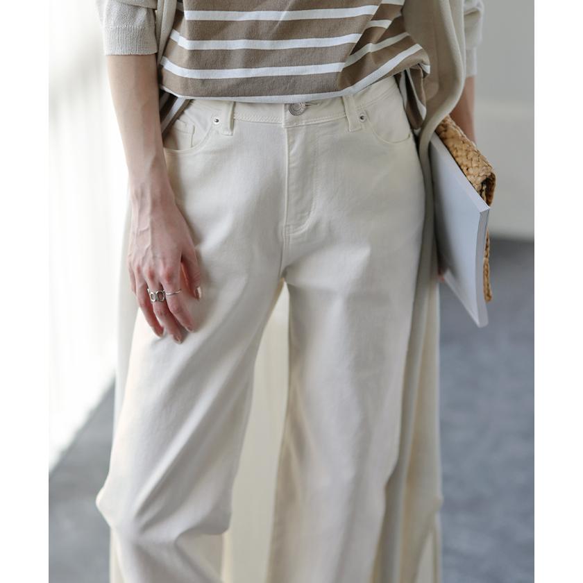 デニム レディース 接触冷感 パンツ UVカット 速乾 ストレート ストレッチ ひんやり スキニー ボトムス 春 夏 | HUG.U | 10