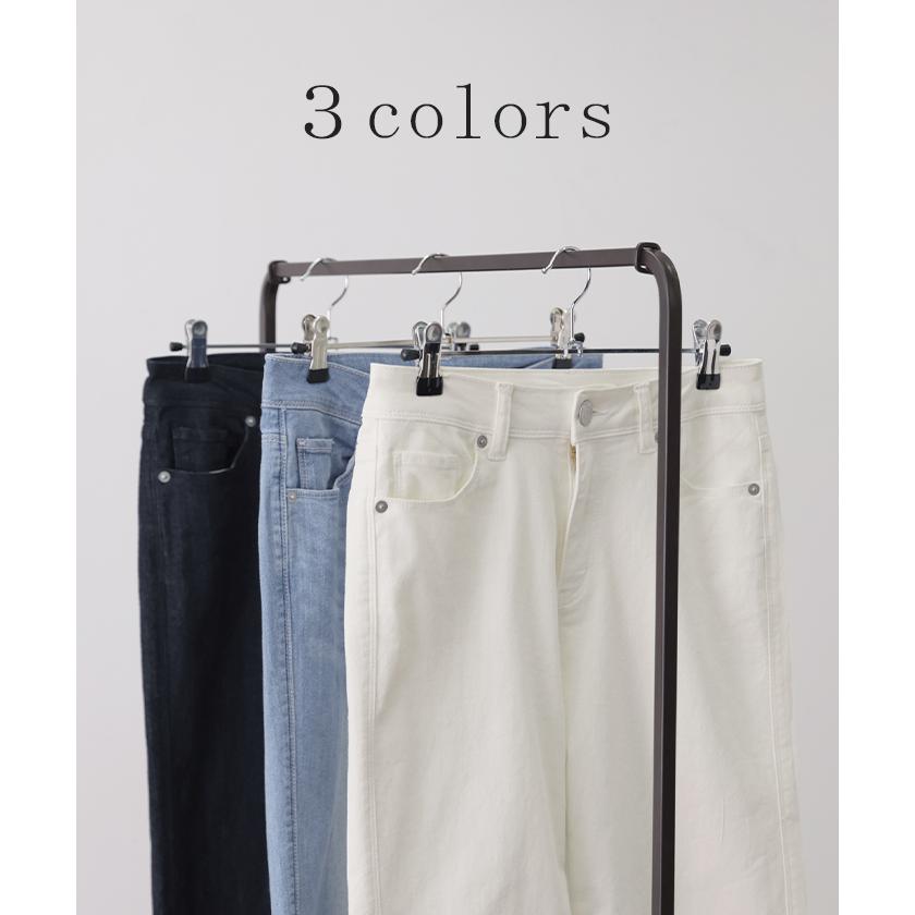 デニム レディース 接触冷感 パンツ UVカット 速乾 ストレート ストレッチ ひんやり スキニー ボトムス 春 夏 | HUG.U | 11