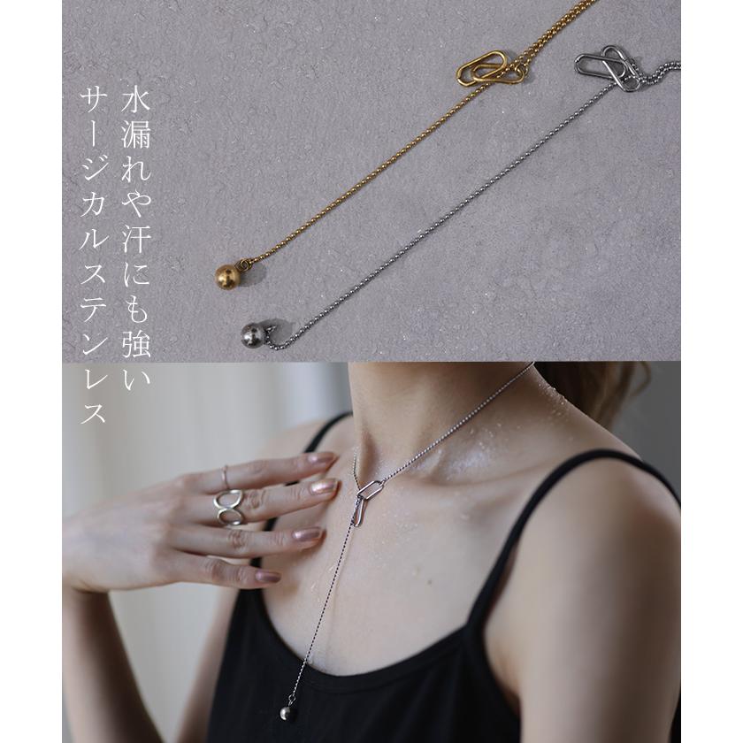 ネックレス レディース アクセサリー サージカルステンレス 錆びにくい 金属アレルギー チェーン シルバー ゴールド | HUG.U | 04