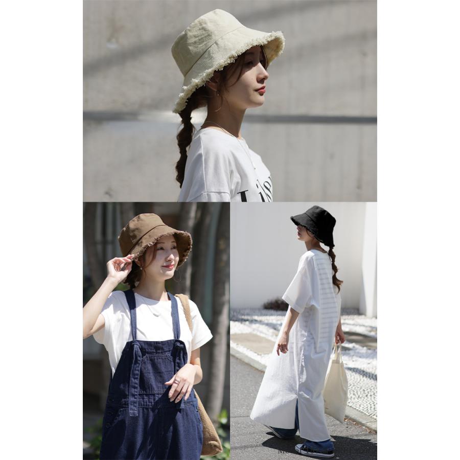 帽子 レディース UVカット お洒落 バケットハット 遮へい率90％ 紫外線対策 バケハ 抗菌 防臭 日よけ ハット つば広 大きめ 日焼け防止 小顔 白 黒 茶色 | HUG.U | 20