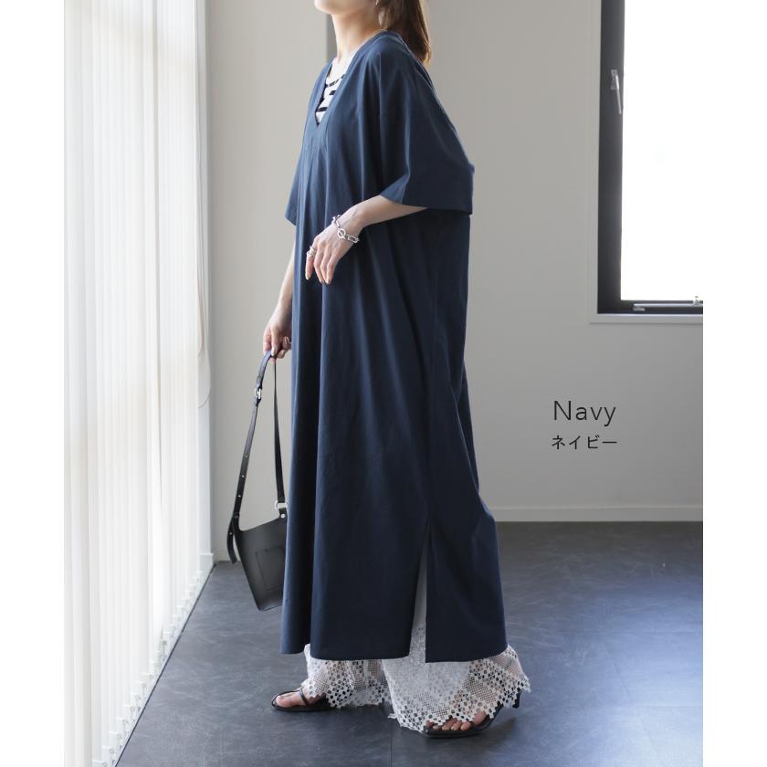 ワンピース ロング ロングワンピ レイヤード レディース スリット | HUG.U | 15