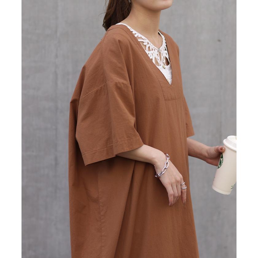 ワンピース ロング ロングワンピ レイヤード レディース スリット | HUG.U | 21