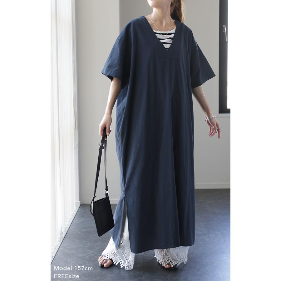 ワンピース ロング ロングワンピ レイヤード レディース スリット | HUG.U | 07