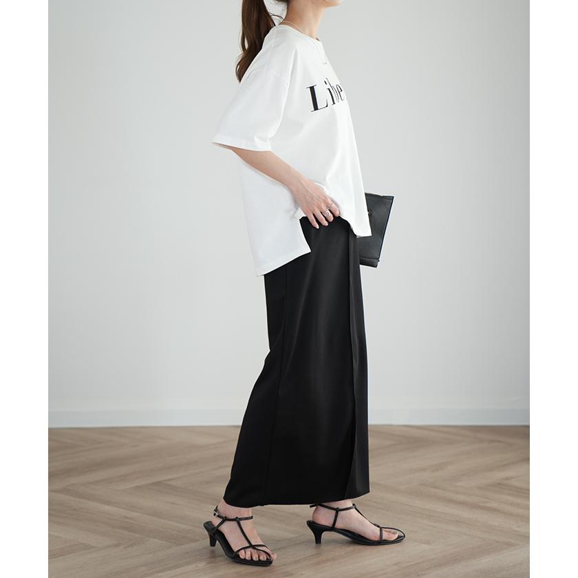 スカート レディース ペンシルスカート ストレッチ タイトスカート ペンシル タイト ロング ミモレ スリット ロングスカート きれいめ ボトムス ゴム | HUG.U | 21