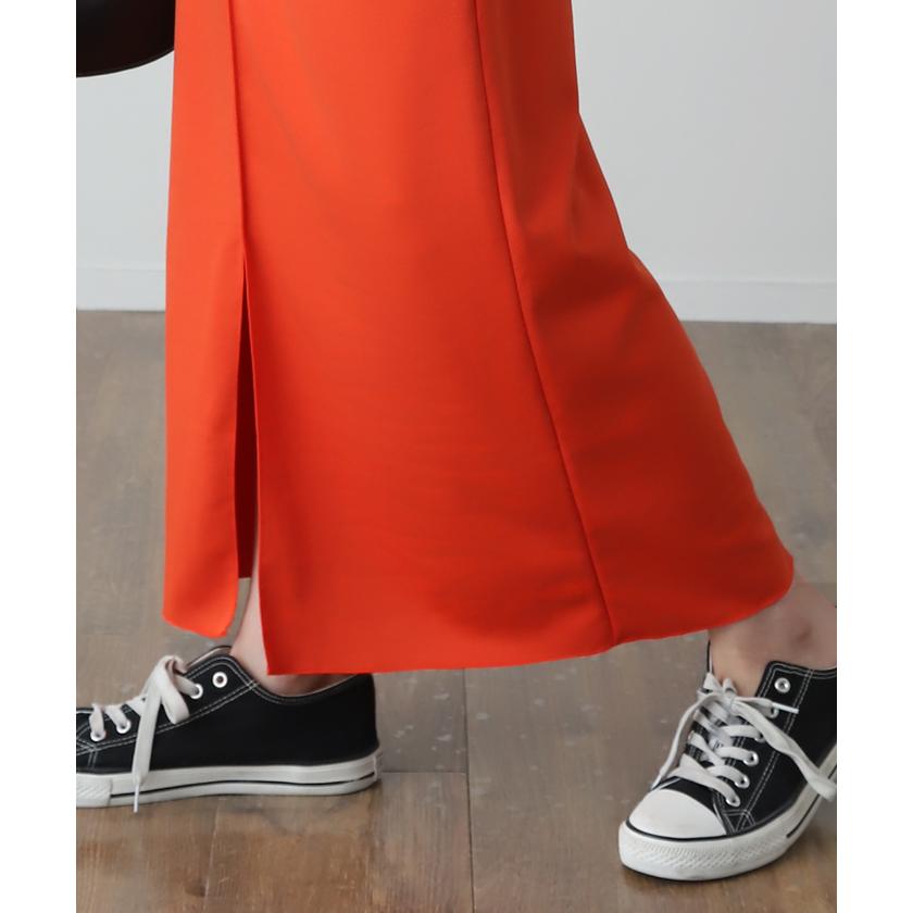 スカート レディース ペンシルスカート ストレッチ タイトスカート ペンシル タイト ロング ミモレ スリット ロングスカート きれいめ ボトムス ゴム | HUG.U | 23