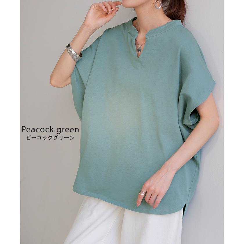 goa 孔雀 ピーコック 半袖カットソーまとめ売り HUG.U（ハグユー） Tシャツ レディース トップス 半袖 キーネック 綿