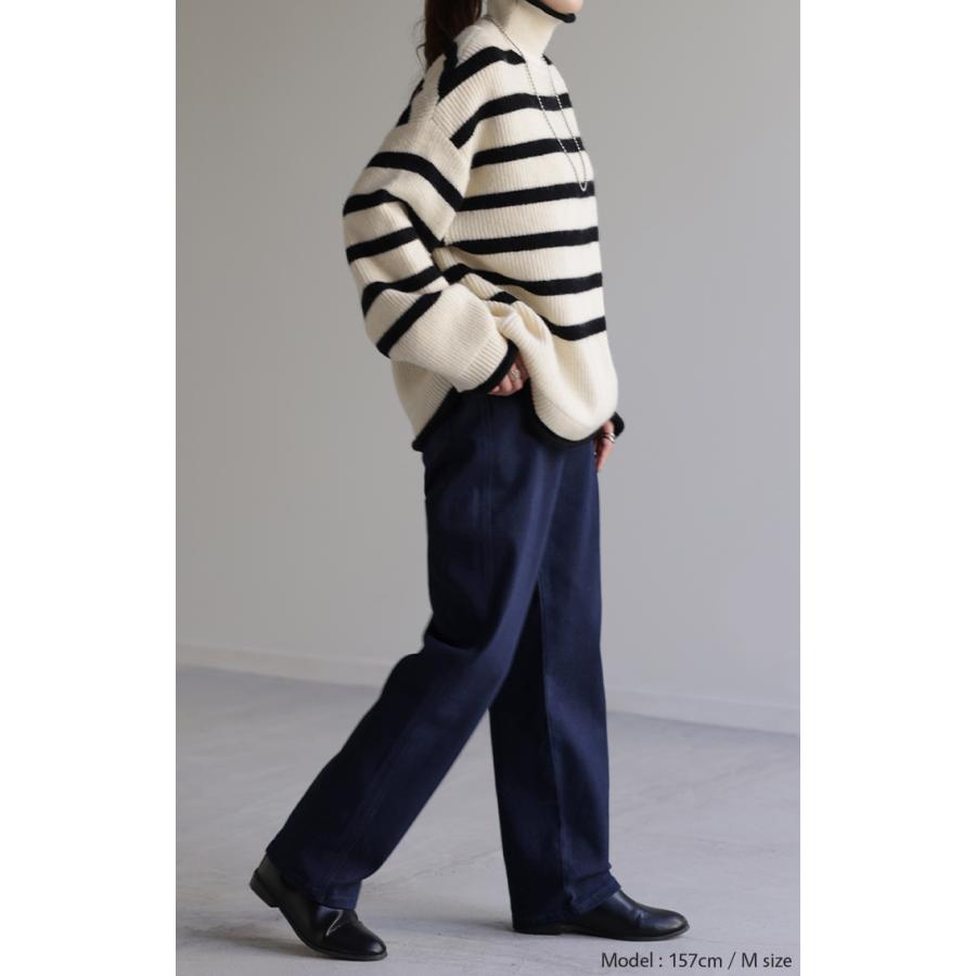 パンツ デニム デニムパンツ ストレートパンツ ワイドパンツ ワイド 大きいサイズ ジーンズ ジーパン | HUG.U | 13