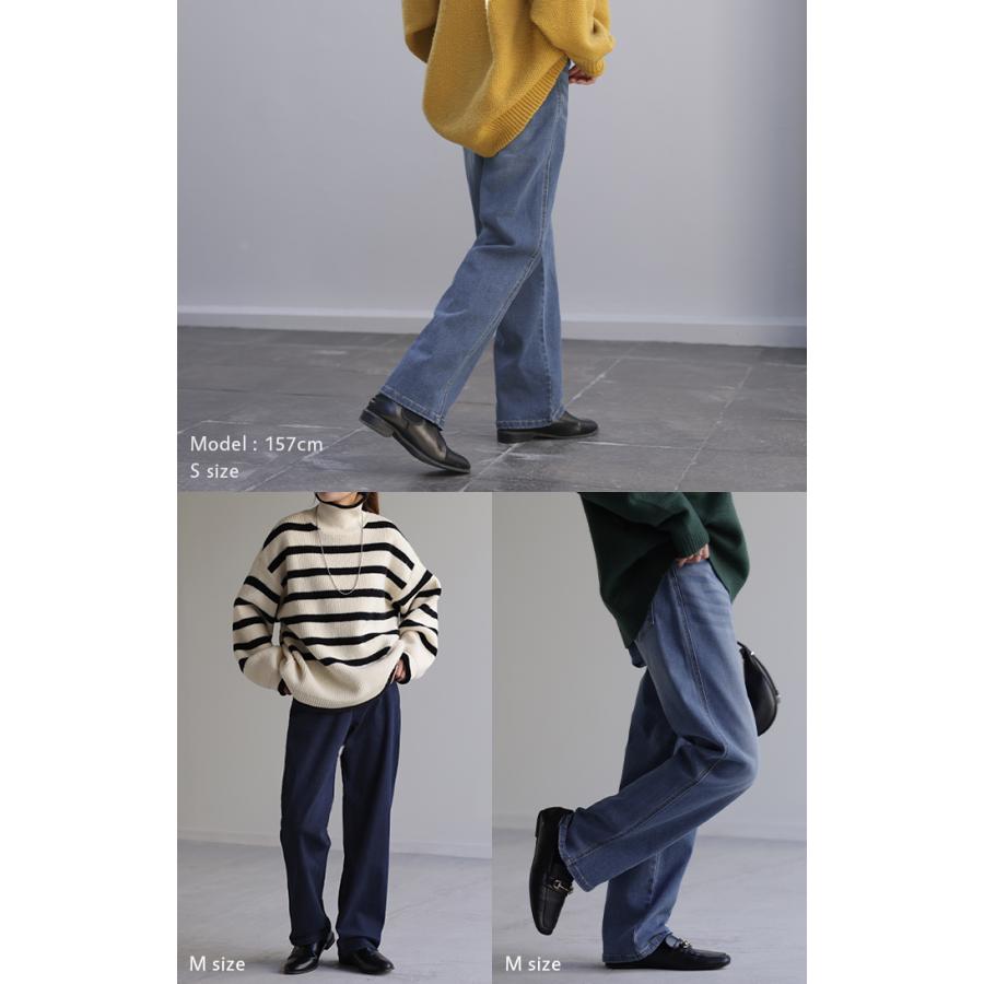 パンツ デニム デニムパンツ ストレートパンツ ワイドパンツ ワイド 大きいサイズ ジーンズ ジーパン | HUG.U | 22