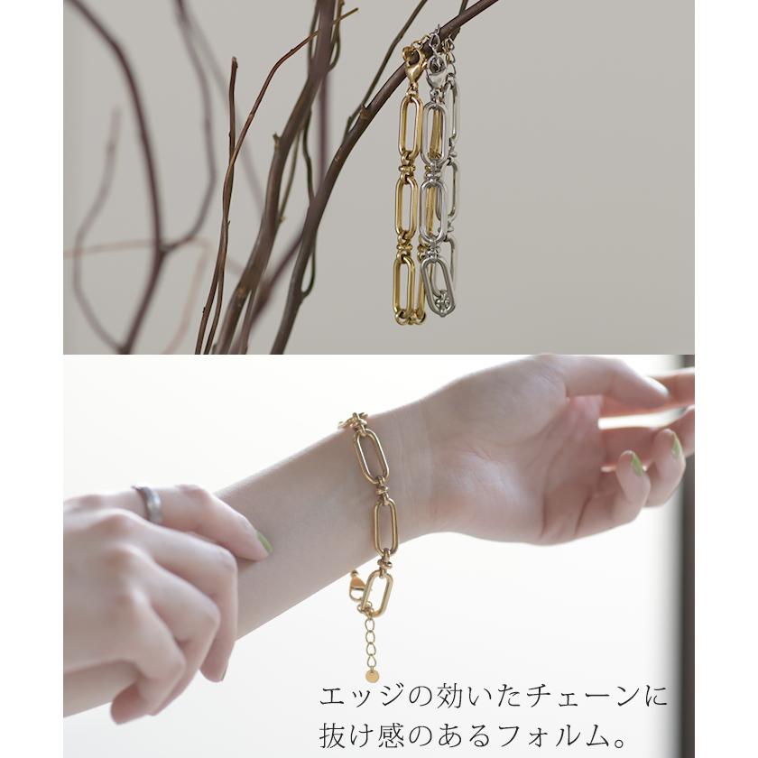 ブレスレット サージカルステンレス シルバー ゴールド 錆びにくい 金属アレルギー チェーン アクセサリー | HUG.U | 06