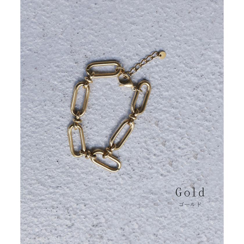 ブレスレット サージカルステンレス シルバー ゴールド 錆びにくい 金属アレルギー チェーン アクセサリー | HUG.U | 09