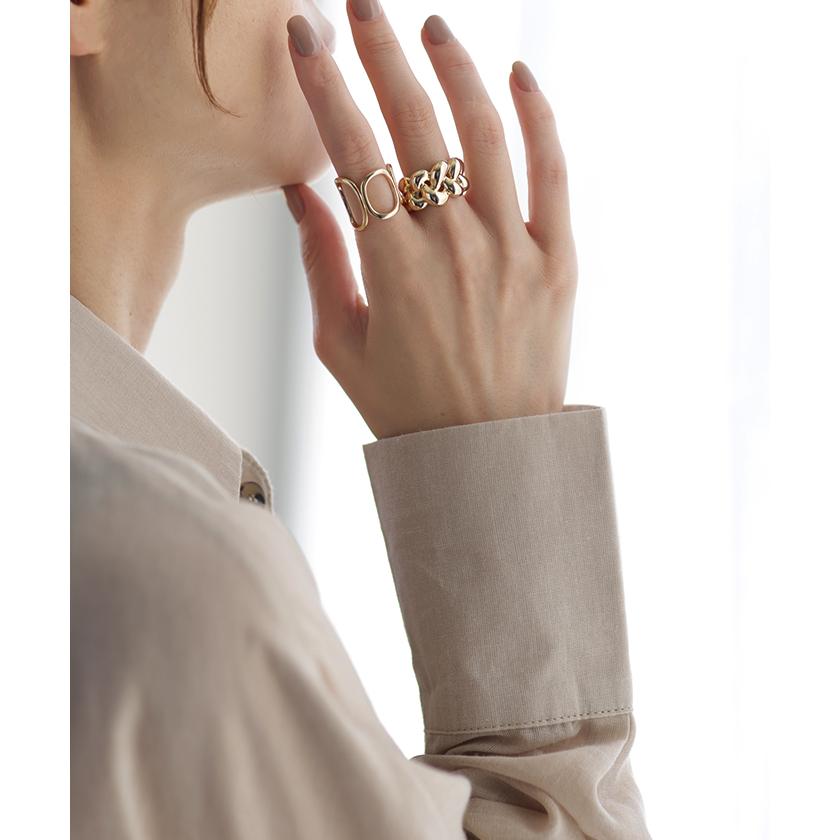 リング 変形 ブレイズ ウェーブ レディース ねじり ねじれ ロープ シルバーアクセサリー シルバー ゴールド | HUG.U | 13