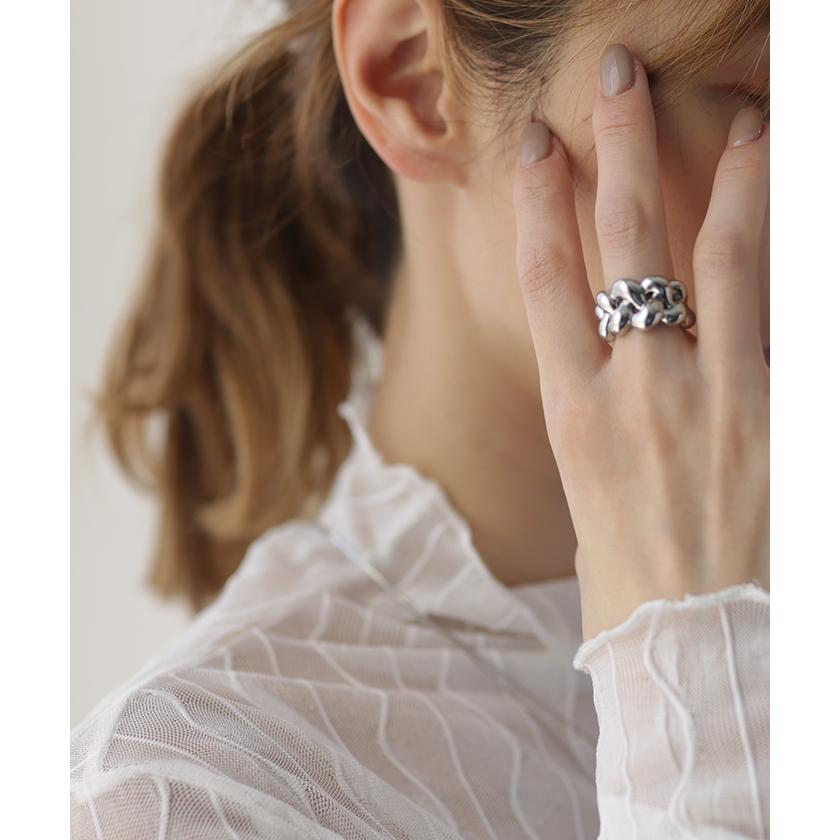 リング 変形 ブレイズ ウェーブ レディース ねじり ねじれ ロープ シルバーアクセサリー シルバー ゴールド | HUG.U | 06