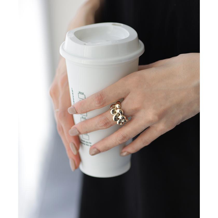 リング 変形 ブレイズ ウェーブ レディース ねじり ねじれ ロープ シルバーアクセサリー シルバー ゴールド | HUG.U | 08