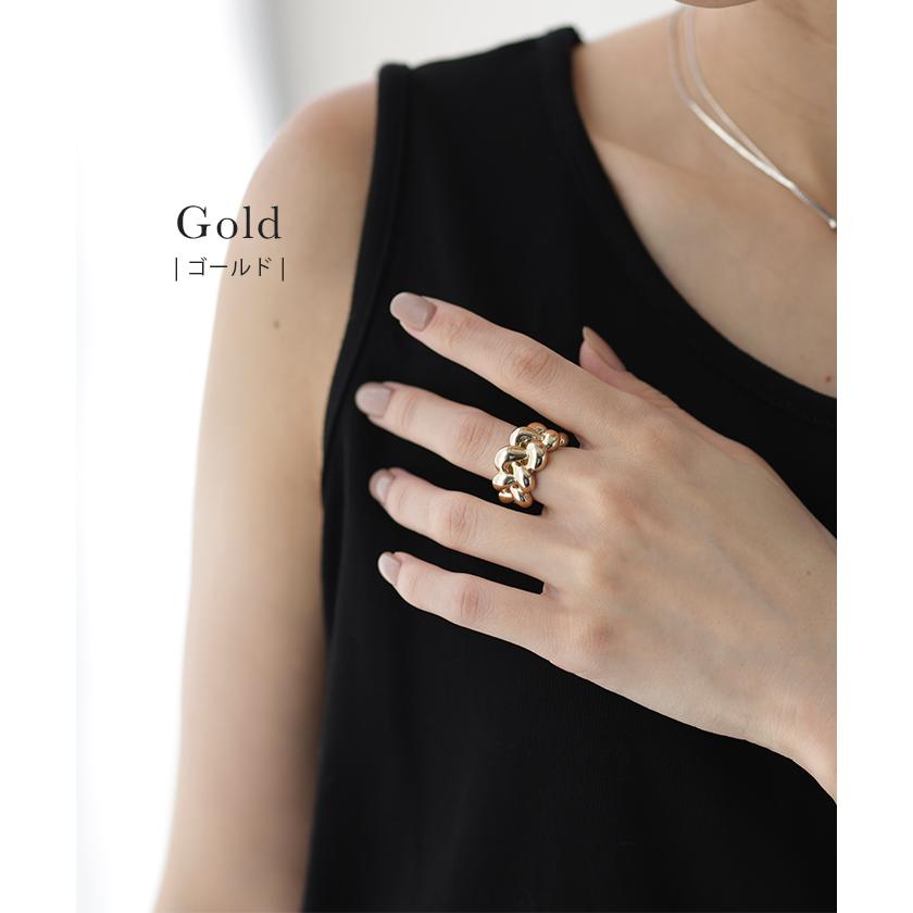 リング 変形 ブレイズ ウェーブ レディース ねじり ねじれ ロープ シルバーアクセサリー シルバー ゴールド | HUG.U | 10