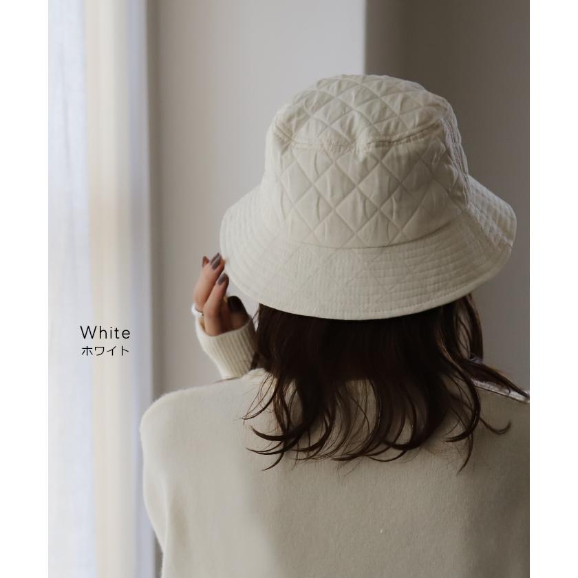 HUG.U SALE バケットハット 帽子 キルティングバケハ 防寒