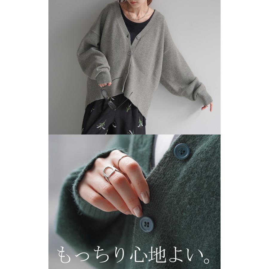カーディガン 体型カバー レディース セーター トップス ニットカーディガン ショート 軽い | HUG.U | 17