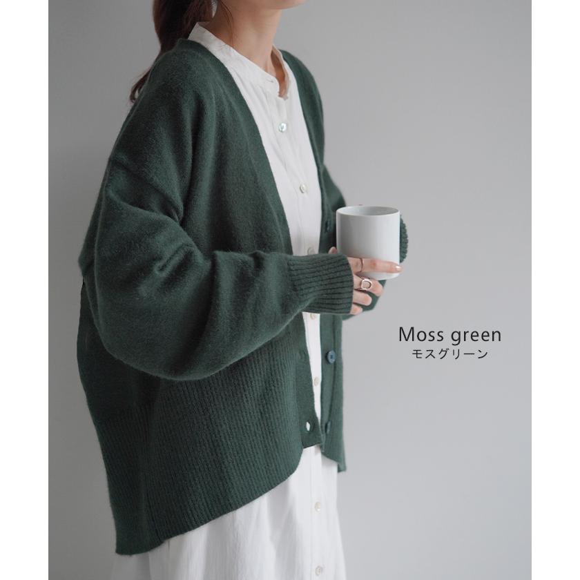 カーディガン 体型カバー レディース セーター トップス ニットカーディガン ショート 軽い | HUG.U | 18