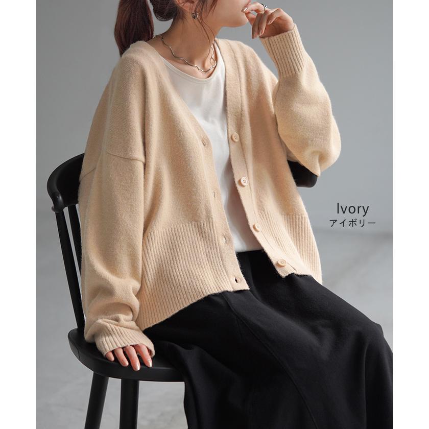 HUG.U カーディガン 体型カバー レディース セーター トップス