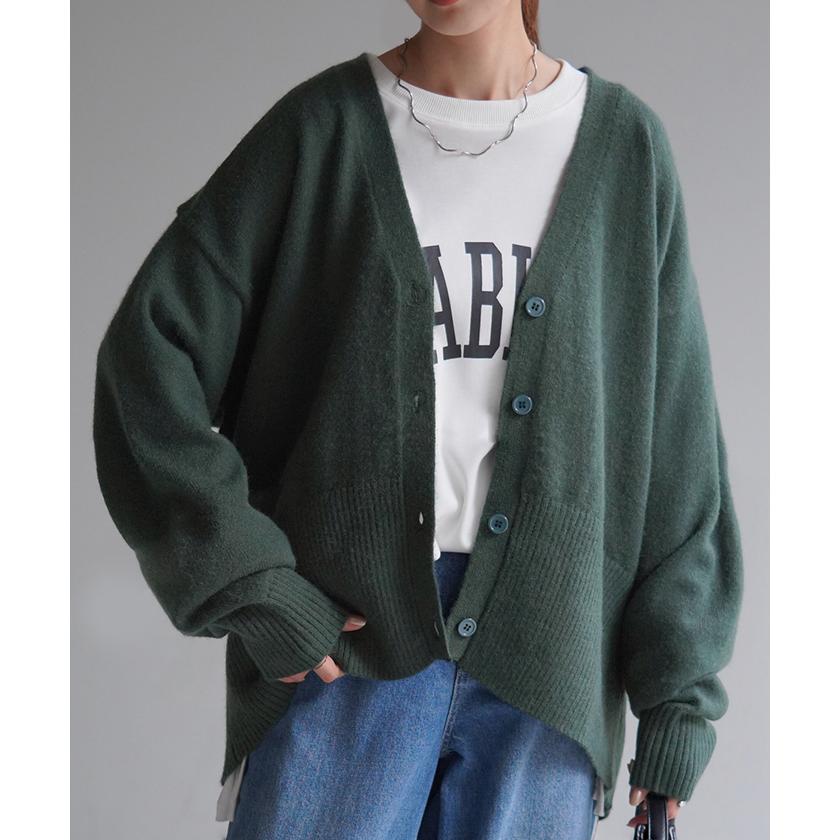 カーディガン 体型カバー レディース セーター トップス ニットカーディガン ショート 軽い | HUG.U | 09