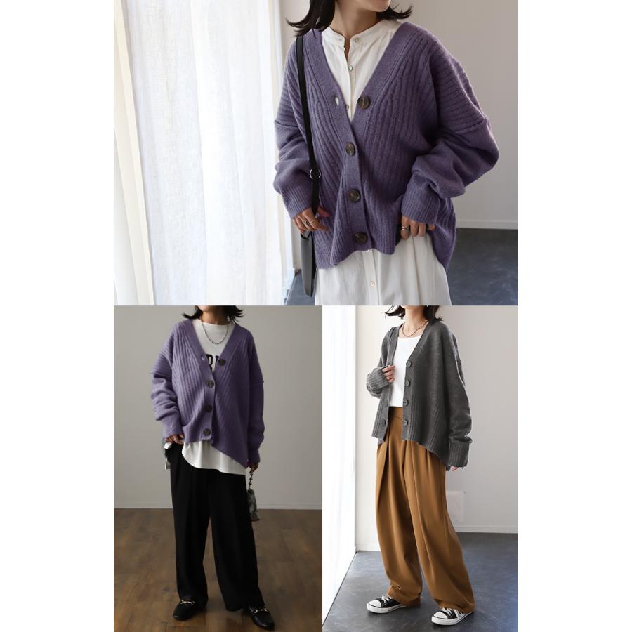 HUG.U（ハグユー） カーディガン 体型カバー ニット レディース