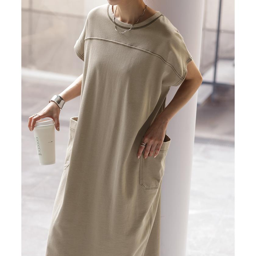 ワンピース レディース ロングワンピース ロング ワンピ ロングワンピ マキシワンピース Tシャツワンピース | HUG.U | 14