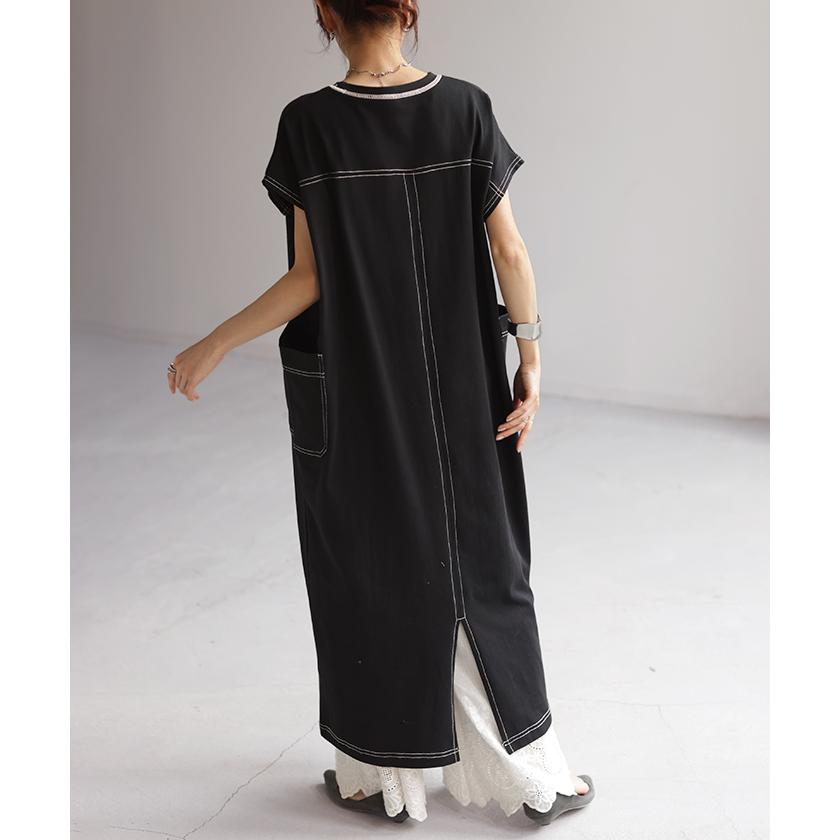 ワンピース レディース ロングワンピース ロング ワンピ ロングワンピ マキシワンピース Tシャツワンピース | HUG.U | 06