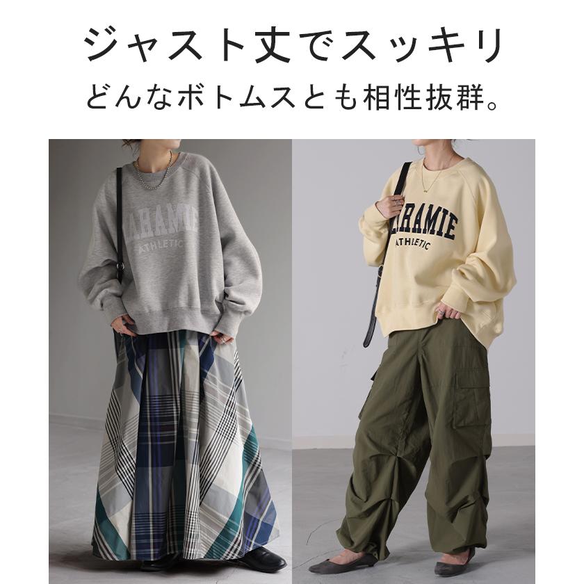 HUG.U トップス ロゴ スウェット レディース トレーナー HUG.U トップス ロゴ スウェット レディース トレーナー