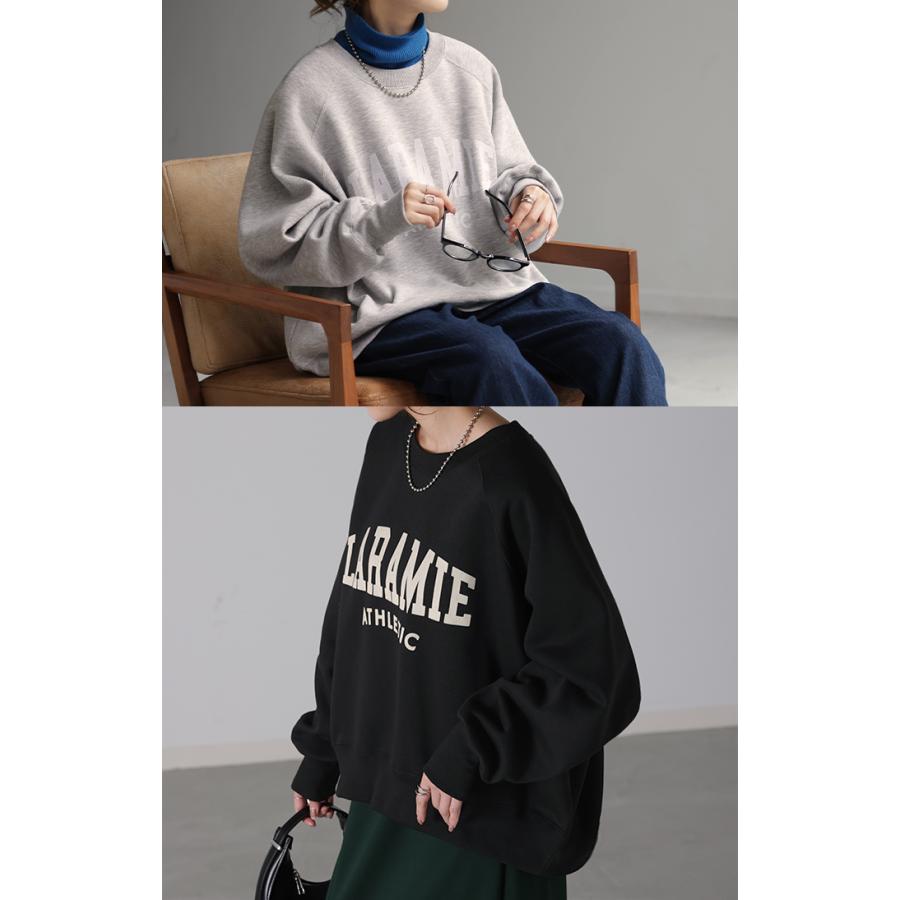 HUG.U トップス ロゴ スウェット レディース トレーナー HUG.U トップス ロゴ スウェット レディース トレーナー
