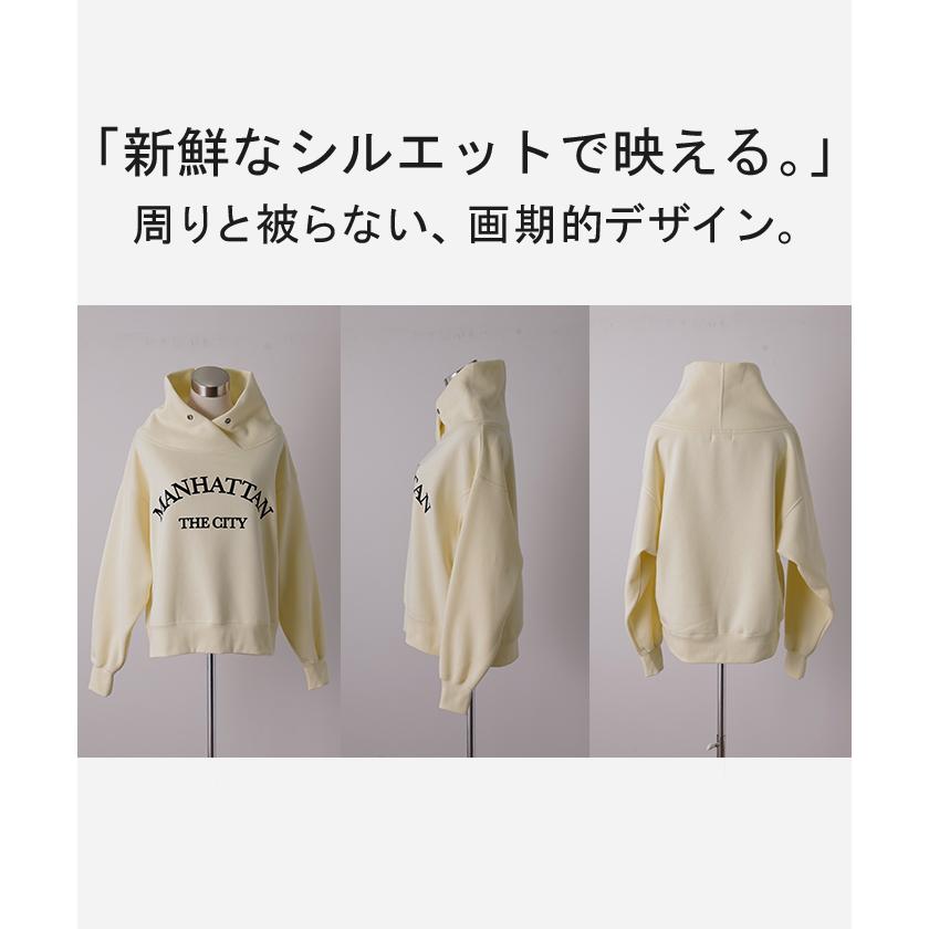 UnitedAthle - ネイビー パーカー 新品 きれいめ ロゴ レディース わんこ 犬 きれいめ カジ uricca ワンピース 裏起毛 レディース 長袖 秋 冬 おしゃれ